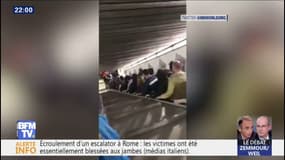 Un escalator s'écroule à Rome: "le bilan provisoire fait état de 20 blessés"