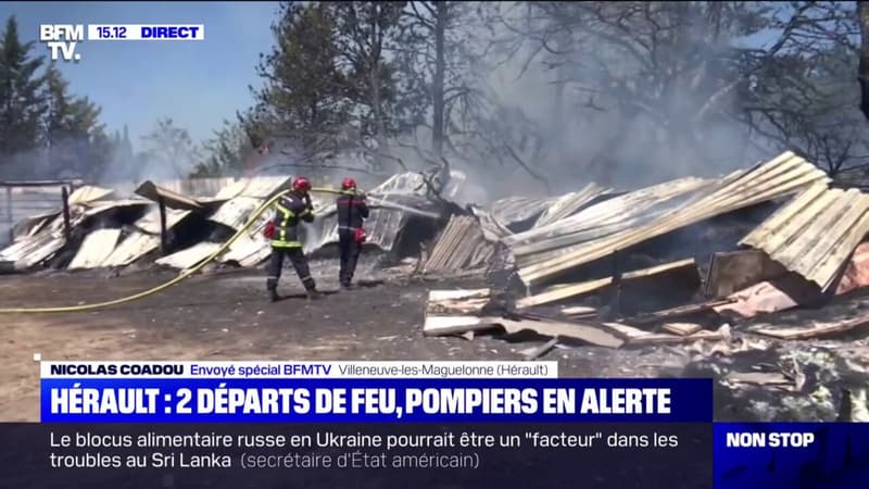 Incendies: deux nouveaux départs de feu dans l'Hérault