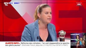 10e mobilisation contre la réforme des retraites: Mathilde Panot appelle les manifestants "au plus de sang froid possible face aux provocations"