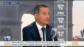 Affaire Benalla: "Emmanuel Macron n'a pas à répondre aux questions d'une commission parlementaire", estime Gérald Darmanin