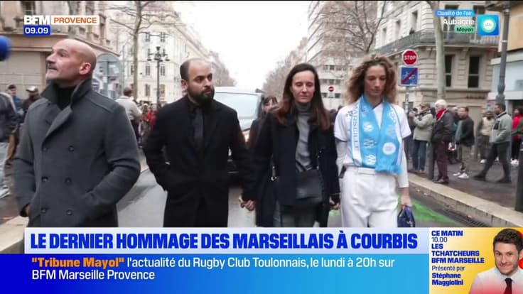 Le dernier hommage des Marseillais à Courbis. 