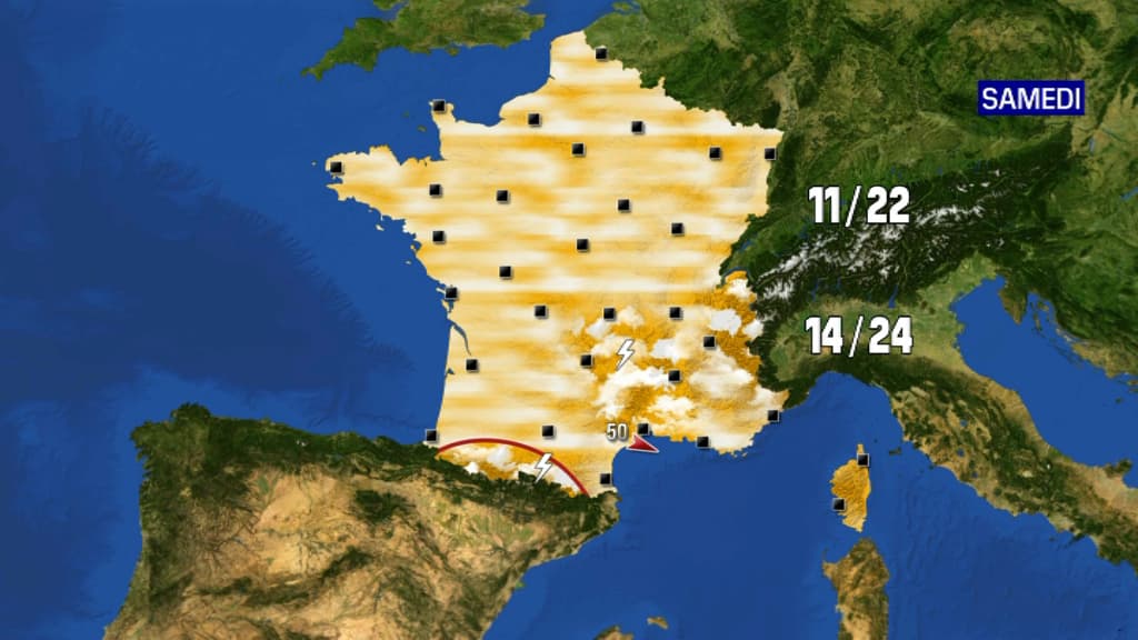 La météo de samedi La météo de samedi