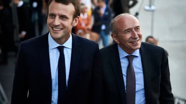 Emmanuel Macron et Gérard Collomb en septembre 2016.