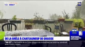 Châteauneuf-de-Grasse: de violentes chutes de grêle ce jeudi