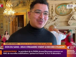 Don du sang: deux streamers français visent le record d'Europe 