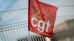 Un drapeau de la CGT (Photo d'illustration). 