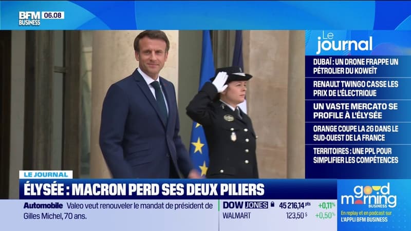 Emmanuel Macron perd ses deux piliers