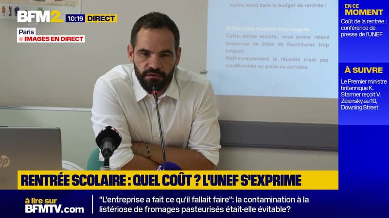 Pas d'augmentation du coût de la rentrée scolaire, selon l'Unef