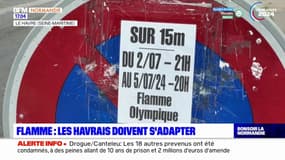 Passage de la flamme: les Havrais doivent s'adapter
