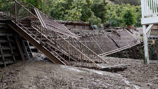 Un glissement de terrain avait eu lieu le 1er mars en Californie.