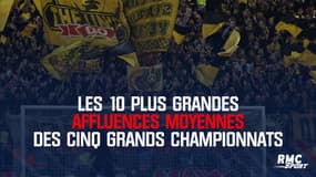 Dortmund, Bayern, Barça... Les 10 plus grandes affluences moyennes des cinq grands championnats