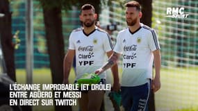 L'échange improbable (et drôle) entre Agüero et Messi en direct sur Twitch