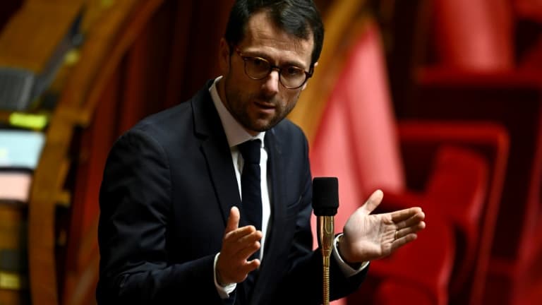 Le député macroniste Mathieu Lefèvre le 23 octobre 2024 à l'Assemblée nationale à Paris