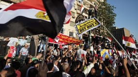Des Egyptiens réclamant le départ du président islamiste Mohamed Morsi