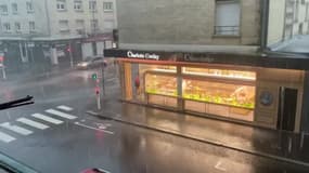 Violent orage à Caen - Témoins BFMTV