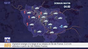 Météo Paris Ile-de-France du dimanche 15 janvier 2017: Vigilance orange à la neige et aux verglas en Ile-de-France