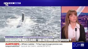 Dissuasion nucléaire franco-britannique: "Le message est très fort vers nos alliés européens", estime Emmanuelle Galichet (enseignante-chercheuse en physique nucléaire)