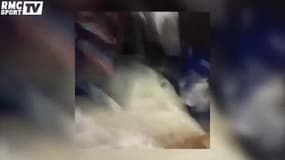 Explosion de joie dans le vestiaire de la Juve après la qualification