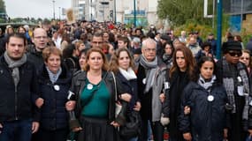 Marche blanche en hommage à Christine Renon, à Pantin, le 5 octobre 2019.