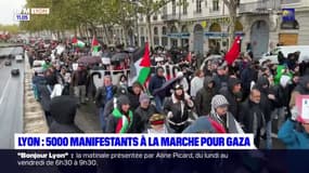Lyon: 5.000 manifestants à la marche pour Gaza 