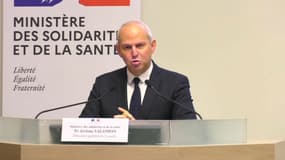 Jérôme Salomon lors de sa conférence de presse quotidienne.