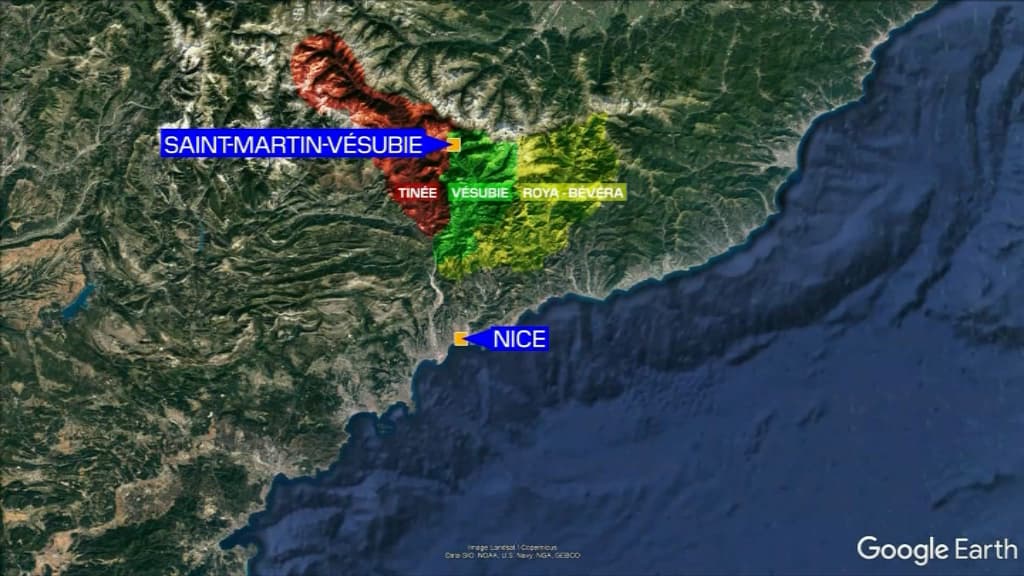 Les trois secteurs des Alpes-Maritimes touchés par les pluies diluviennes ce vendredi soir. Les trois secteurs des Alpes-Maritimes touchés par les pluies diluviennes ce vendredi soir.