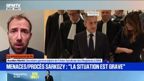 Condamnation de Sarkozy: "Ce sont des menaces de mort, de violences", détaille Aurélien Martini (USM) après des intimidations contre la présidente du tribunal  