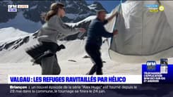 Valgaudemar: les refuges ravitaillés par hélicoptère 