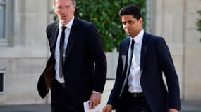 Laurent Blanc et Nasser Al-Khelaïfi