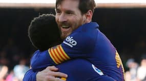 Lionel Messi et Ousmane Dembélé