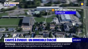 Evreux: un immeuble évacué après la découverte d'une cavité souterraine