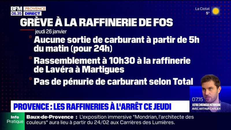 Réformes des retraites: des raffineries à l'arrêt ce jeudi en Provence