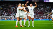 L'Angleterre de Beth Mead face à l'Autriche à l'Euro, à Manchester le 6 juillet 2022