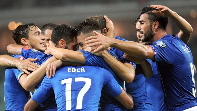 la joie des joueurs italiens