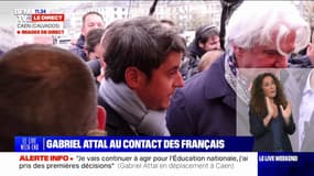 "Je ne lâcherai rien": Gabriel Attal, en déplacement à Caen, promet de "continuer à agir pour l'Éducation"