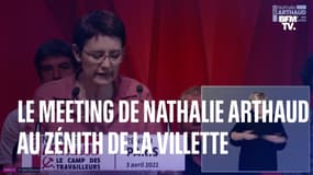 Suivez en direct le meeting de Nathalie Arthaud au Zénith de Paris