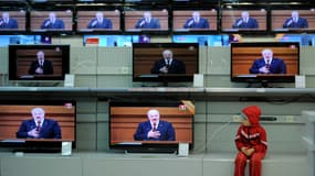 Le président réélu, Alexandre Loukachenko