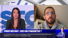 Laurent Kbaier (biologiste): "Pour l'instant, on ne sait pas si la mutation du virus est plus agressive"