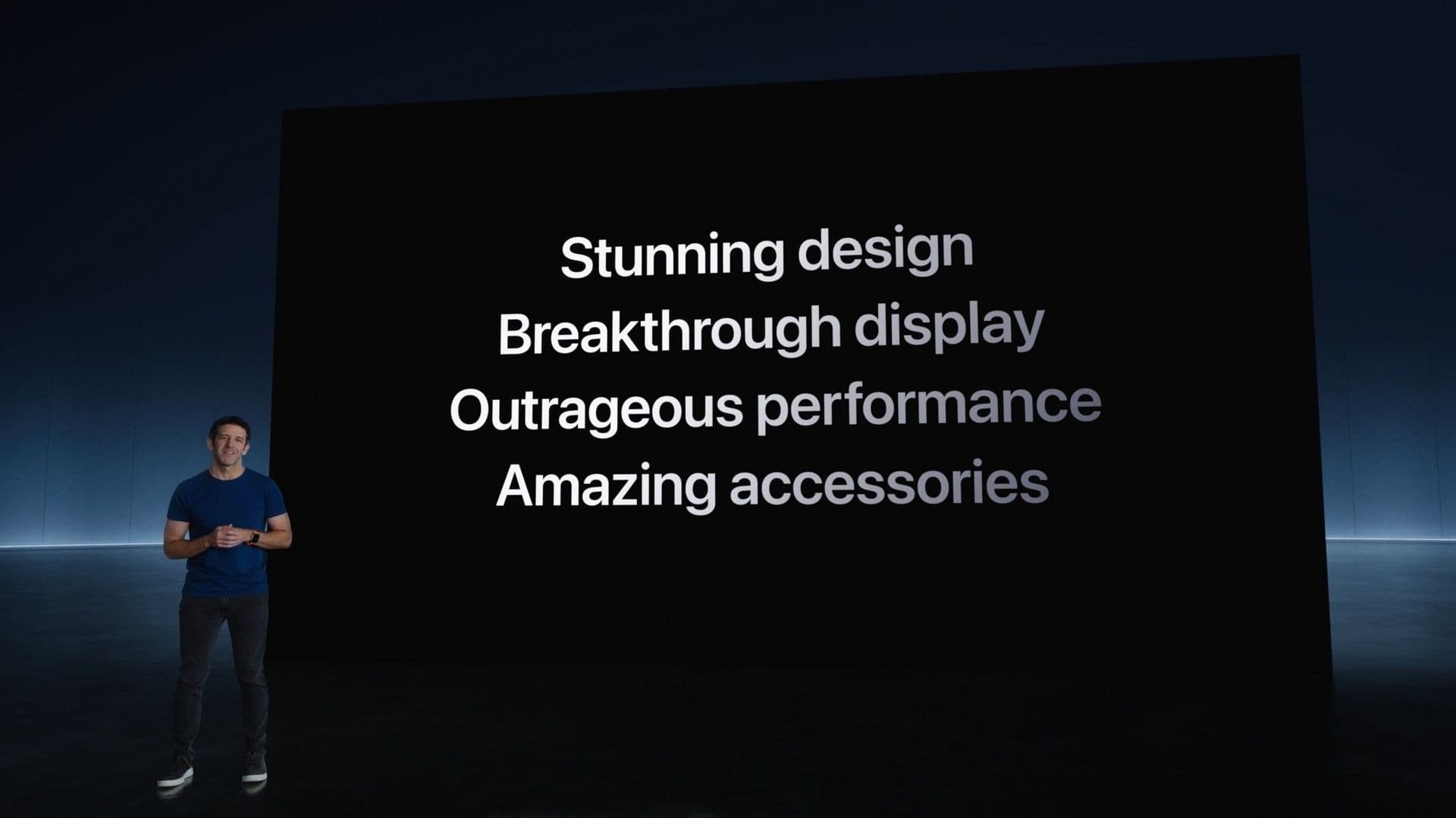 John Ternus lors de la présentation des nouveaux iPad Pro John Ternus lors de la présentation des nouveaux iPad Pro