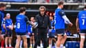 Fabien Galthié à l'entraînement du XV de France, fin février 2022