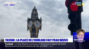 Métropole de Lyon: la place de l'Horloge à Tassin-la-Demi-Lune fait peau neuve
