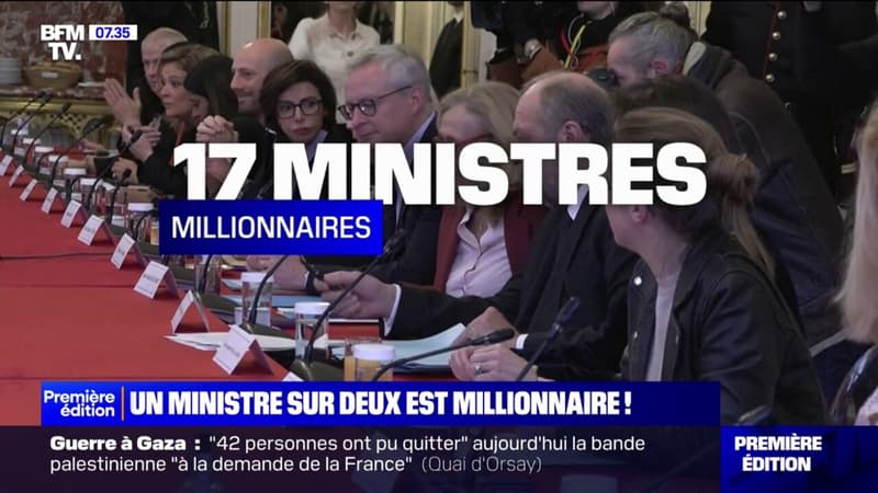 La moitié des ministres sont millionnaires au sein du gouvernement