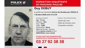 Guy Debuy est porté disparu depuis le 1er octobre.