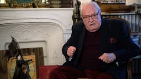 Jean-Marie Le Pen dans sa maison de Saint-Cloud le 9 janvier 2019.