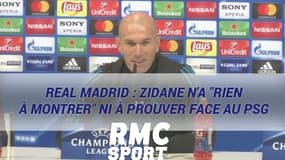 Real Madrid : Zidane n'a "rien à montrer" ni à prouver face au PSG