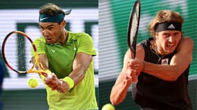 Rafael Nadal et Alexander Zverev à Roland-Garros
