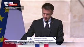 Hommage à Philippe de Gaulle: "Comme il est dur, pourtant, d'être de Gaulle après de Gaulle", déclare Emmanuel Macron