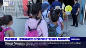 Marseille: les enfants découvrent Jeff Koons au Mucem