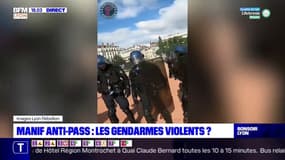 Manif anti pass-sanitaire : les gendarmes violents ?