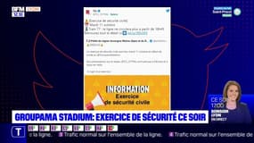 Lyon: exercice de sécurité au Groupama Stadium